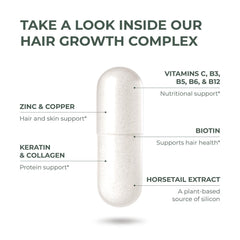 Primal Harvest Hair Growth ingredients glance mentions Type II collagen and bamboo extract.