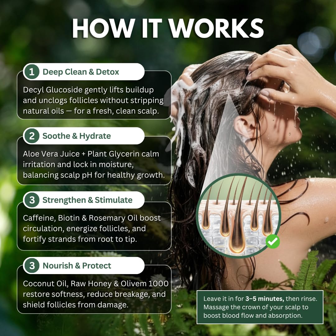 PRIMALS aloe vera juice focus conveys soothing hydration for scalp balance.