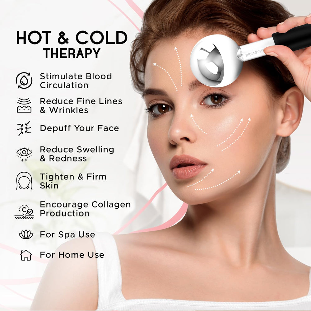 PRIME Fitness massager for face, neck and eyes targets tension and improves circulation.