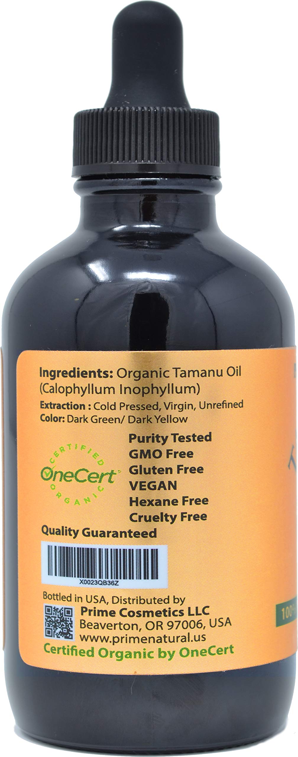 PRIME NATURAL Tamanu Oil closeup highlighting deep hydration for hair