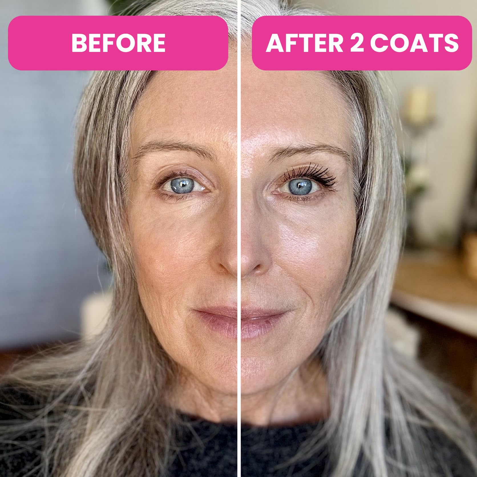 Prime Prometics PrimeLash hypoallergenic formula shown on sensitive-eye context for gentle wear.