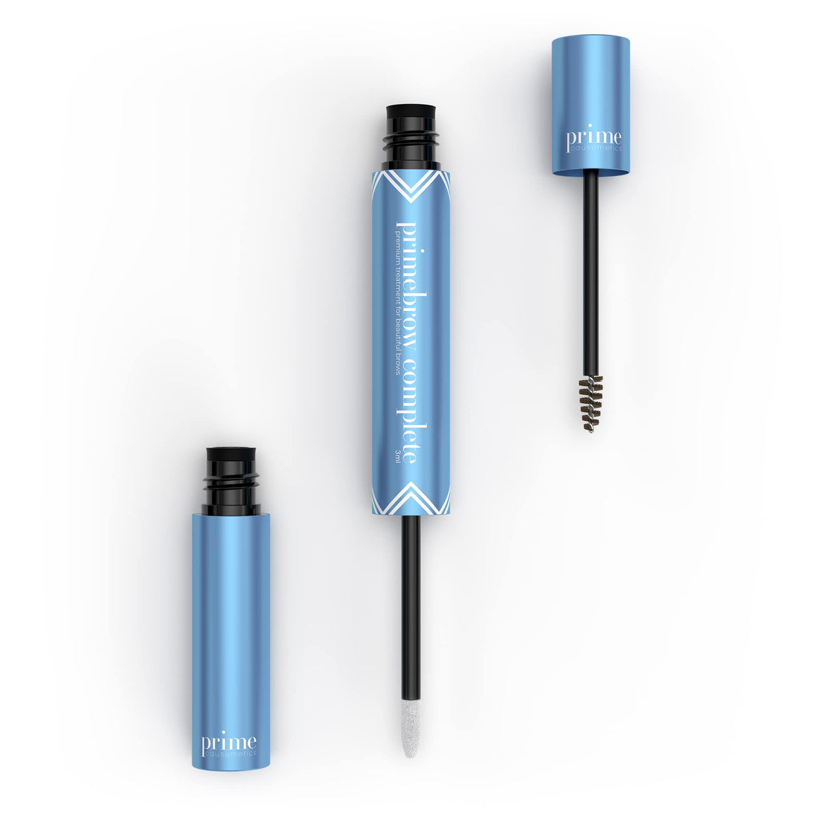Prime Prometics PrimeBrow Complete spoolie brush shapes brows with precise control for a natural look.