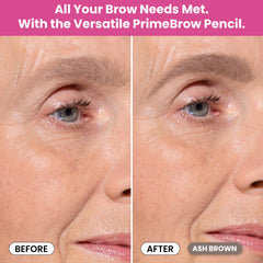 Prime Prometics PrimeBrow Pencil demonstrates long-lasting wear on brows.