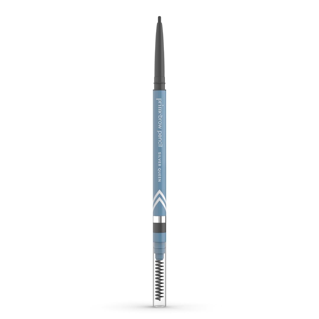 Prime Prometics PrimeBrow Pencil precision-tip demonstrates natural hair-like strokes