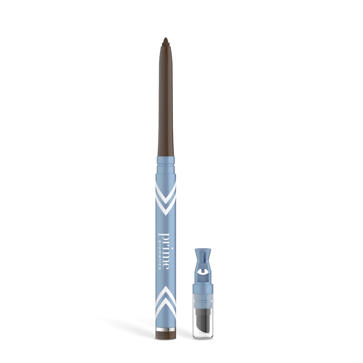 Prime Prometics PrimeEyes Glide Eyeliner packaging shows sleek design for easy travel