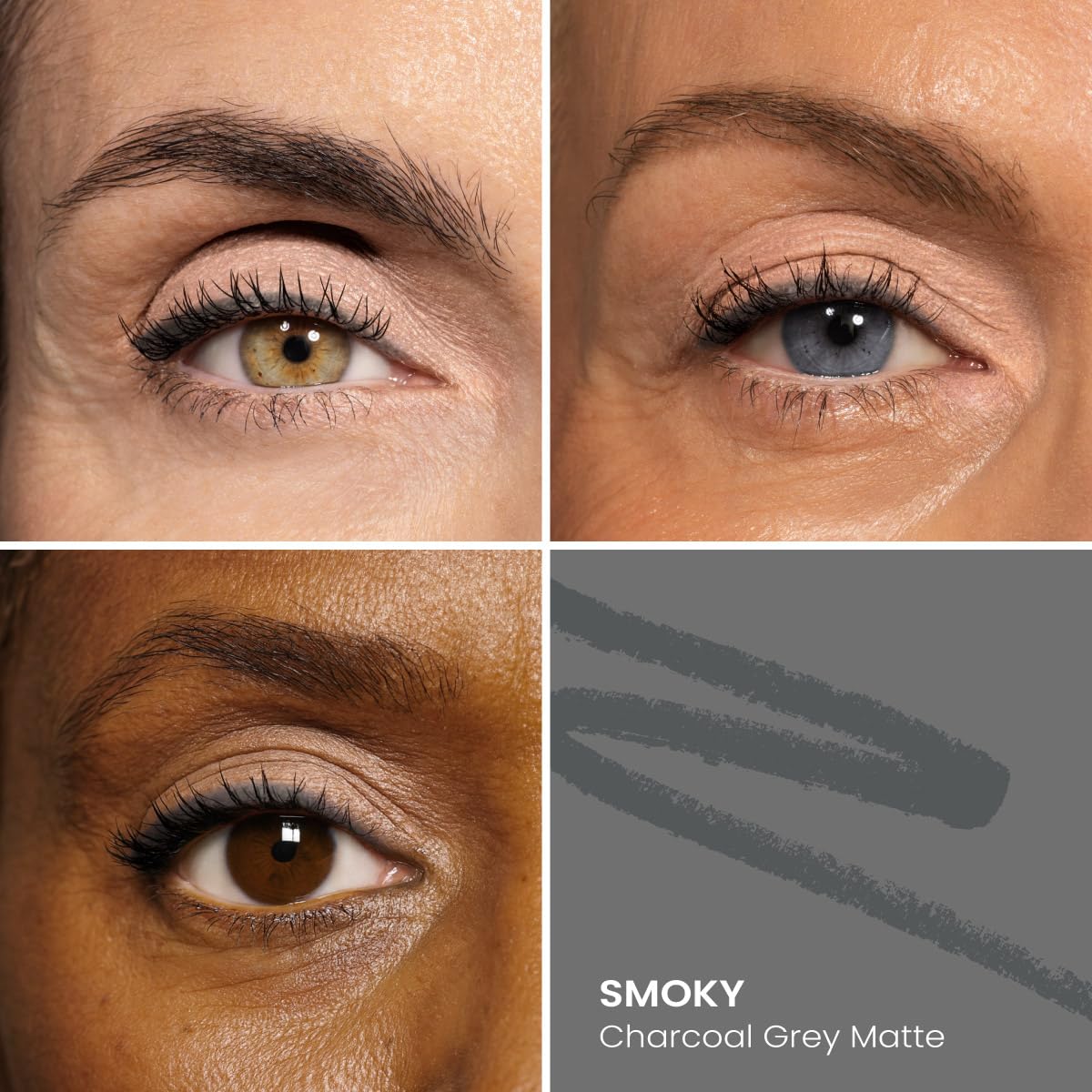 PrimeEyes Glide Eyeliner tip closeup shows creamy application for precise lines.