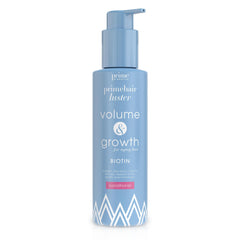 PrimePrometics PrimeHair Luster bottle close-up for daily hair nourishment.