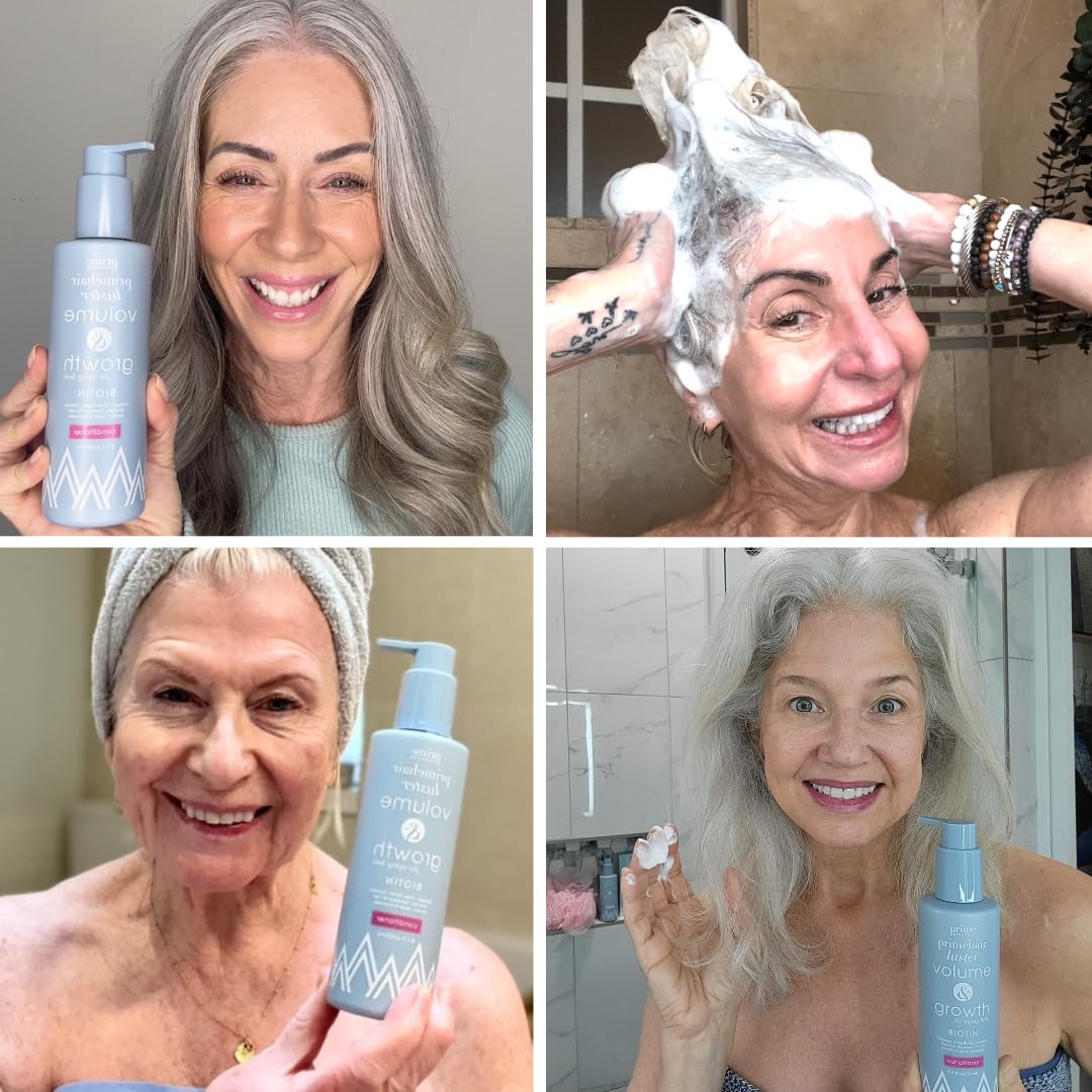 PrimePrometics PrimeHair Luster conditioner application scenario for healthier strands.
