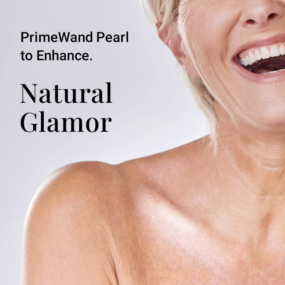 Prime Prometics PrimeWand Pearl bridge-of-nose glow for lifted contour.
