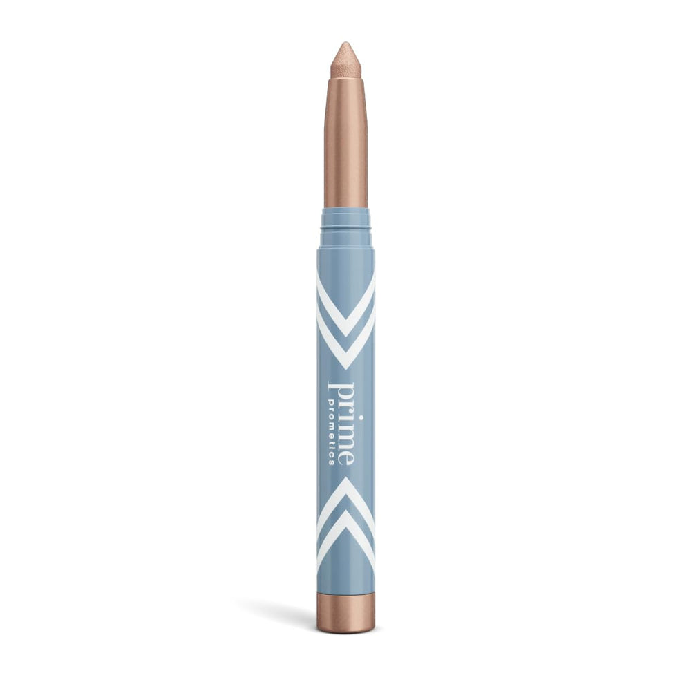 PrimeEyes Eye Brightener cream swirl showcases creamy texture for a quick eye lift.