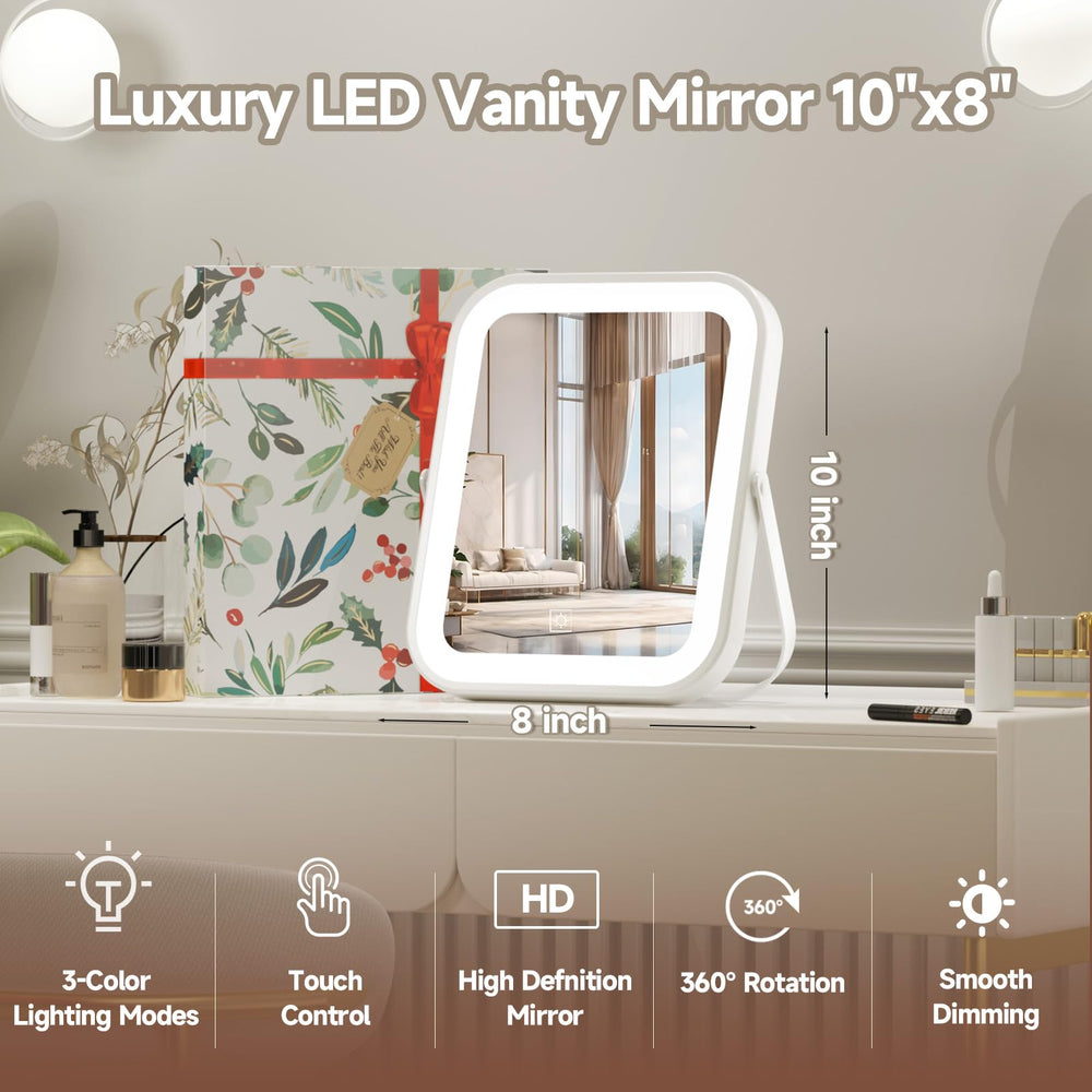 PRIMETEK LED vanity mirror aluminum-frame emphasizes durability and sleek style