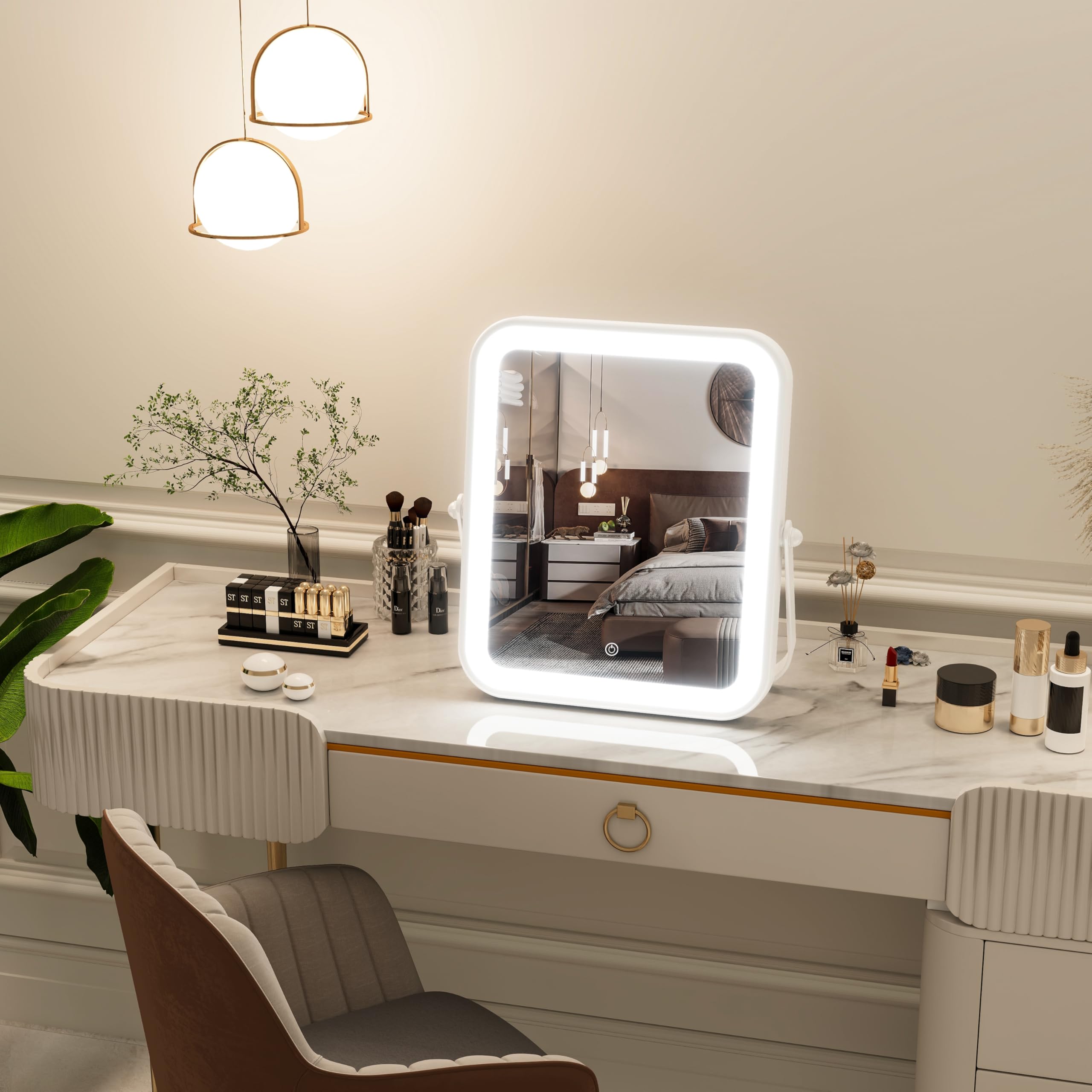 PRIMETEK LED vanity mirror gift-box packaging ready for gifting
