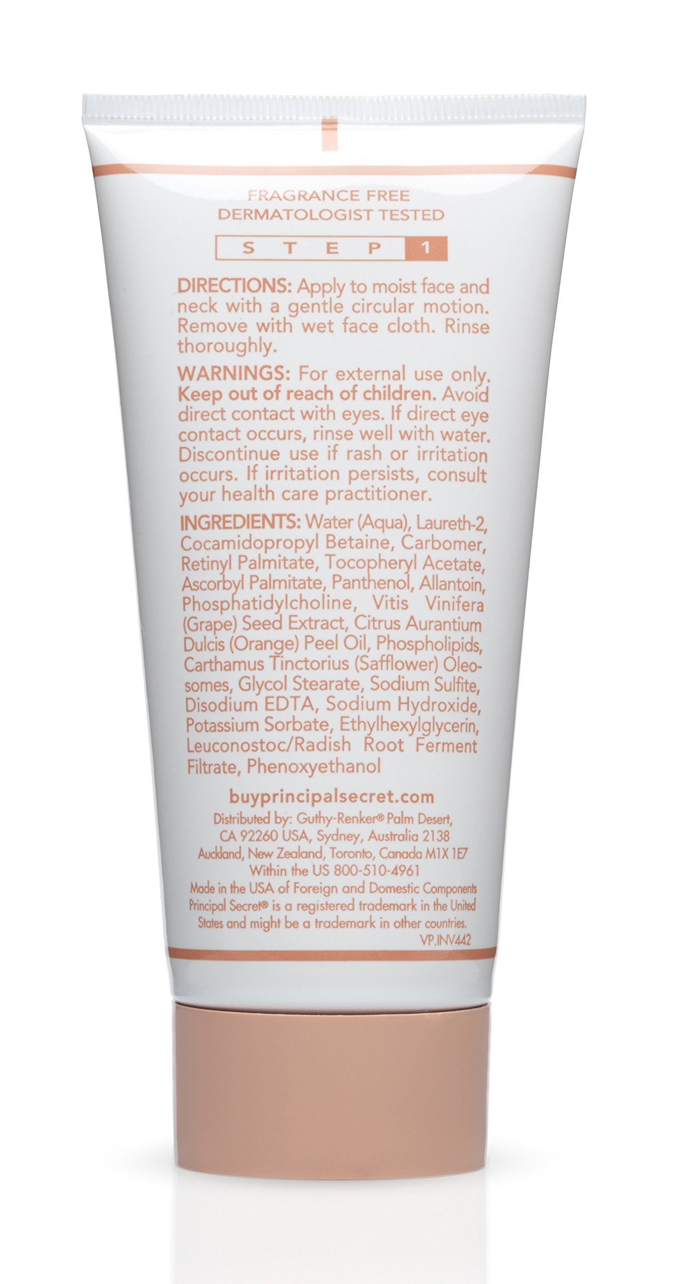 Principal Secret Advanced Gentle Deep 4-in-1 Cleanser foam-application demonstrates cleansing and eye makeup removal