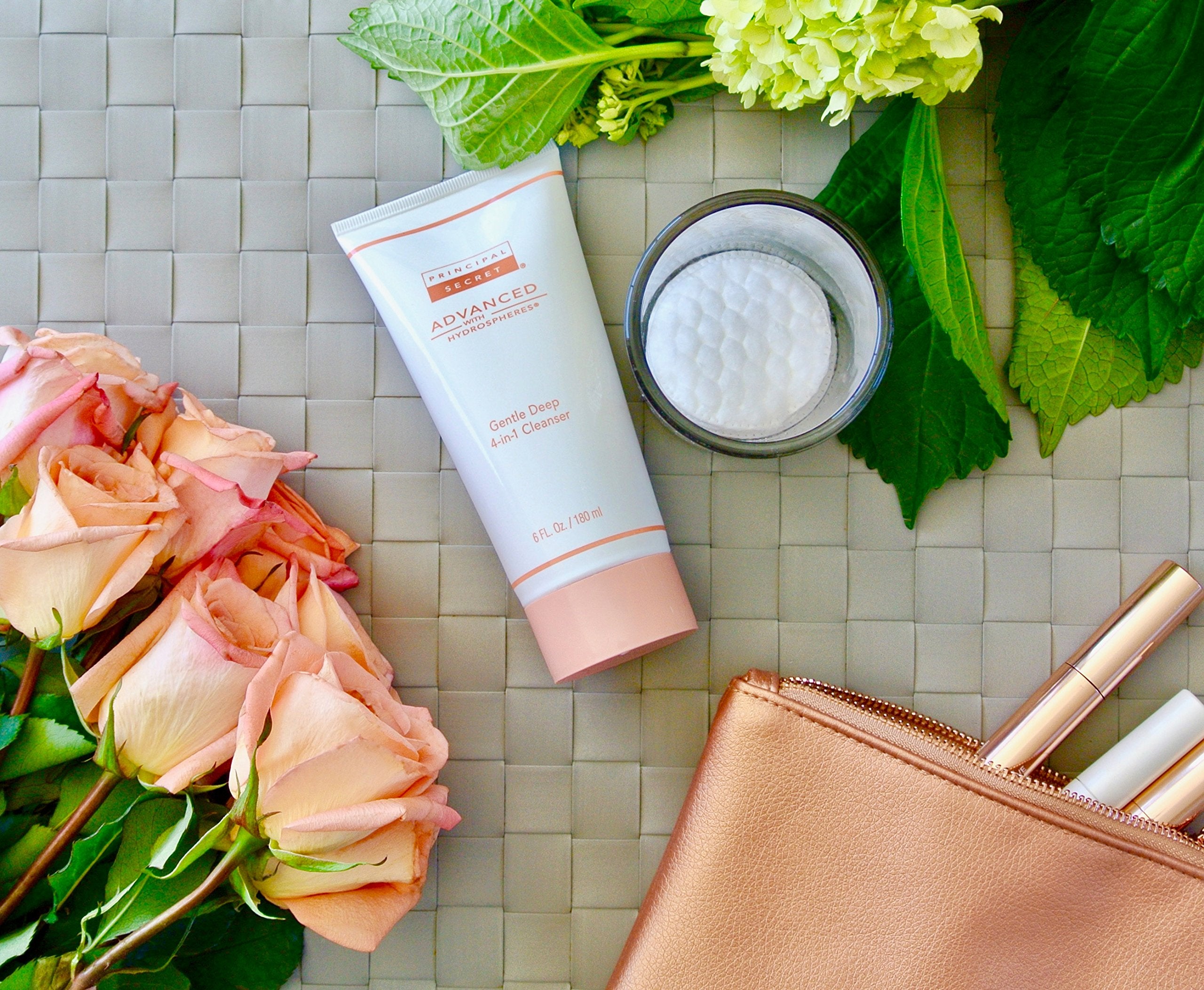 Principal Secret Advanced Gentle Deep 4-in-1 Cleanser close-up of skin after use with soft feel