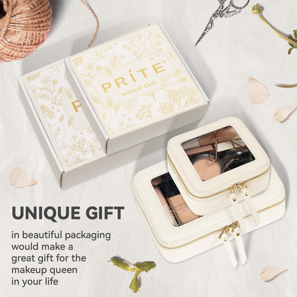 Prite Clear Makeup Bag gift box ready for holidays.