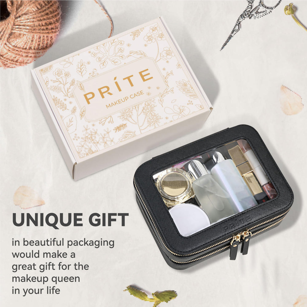 Prite lower-layer storage fits cosmetics and skincare essentials for travel
