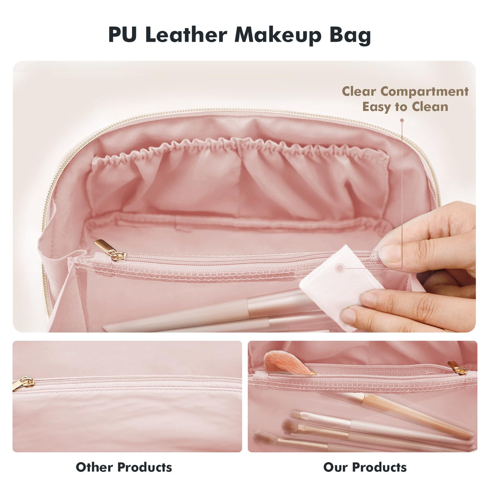 Prite makeup case doubles as daily organizer at home or away.
