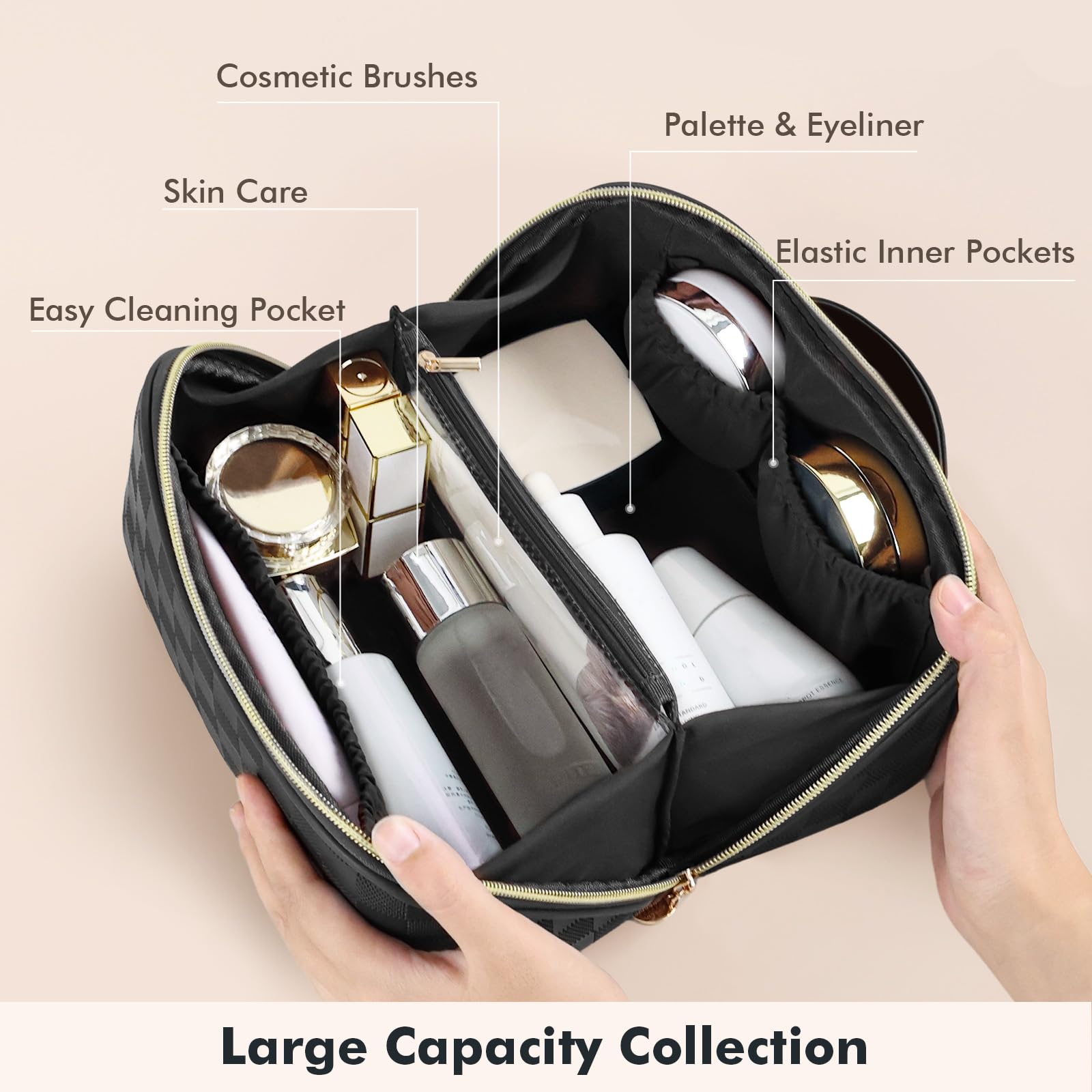 Prite plaid bag with padded protection shields fragile items from bumps