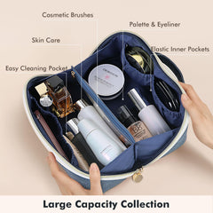 Prite travel cosmetic bag padded protection guards fragile items in transit.