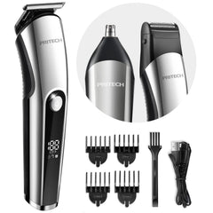 PRITECH beard trimmer kit front view for convenient everyday grooming.
