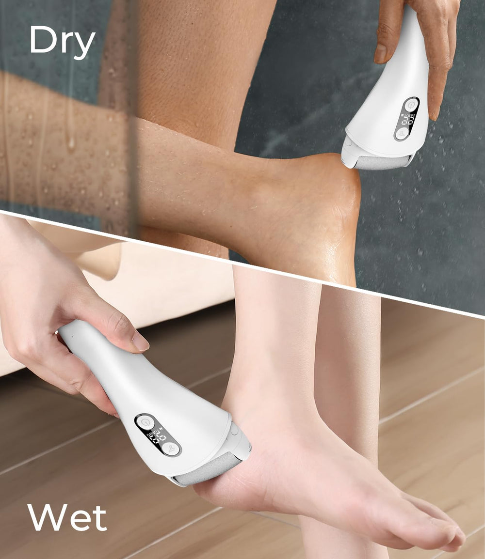 PRITECH Electric Callus Remover ready for wet and dry foot care