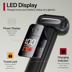 PRITECH electric foil shaver 4-floating-blades focus on contour tracing and smooth cuts