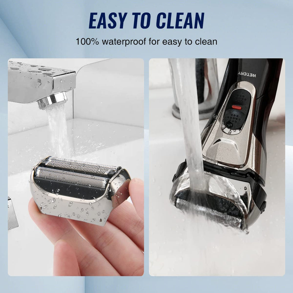 Pritech beard trim integration shows precise edge work and grooming versatility.