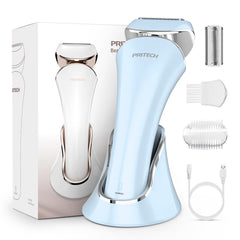 PRITECH electric razor for women close-up blade detail for precise shaving