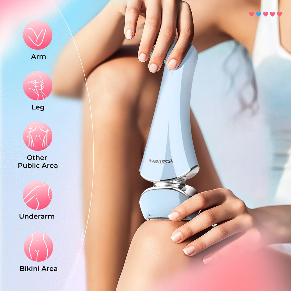 PRITECH electric razor for women ready for wet use in shower