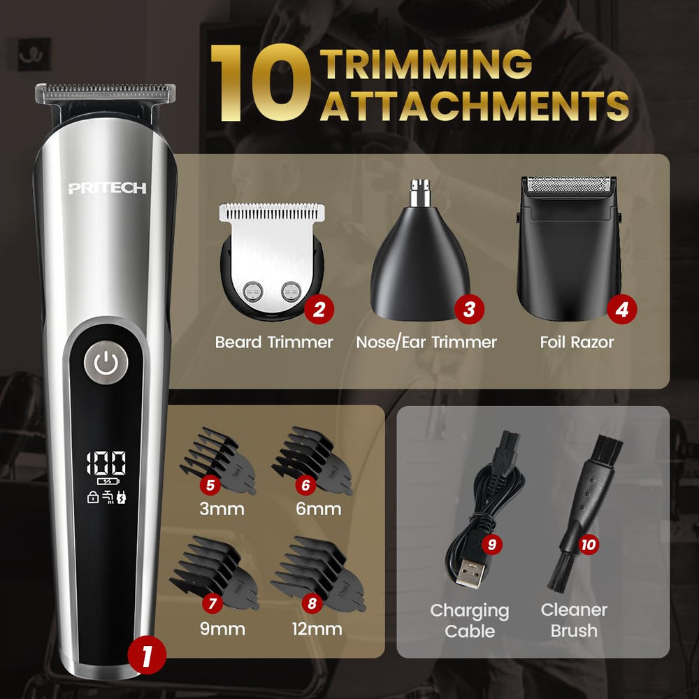 PRITECH IPX6 waterproof design enables wet and dry use and easy cleaning.
