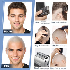 PRITECH popup-trimmer close-up enables quick styling on the go.