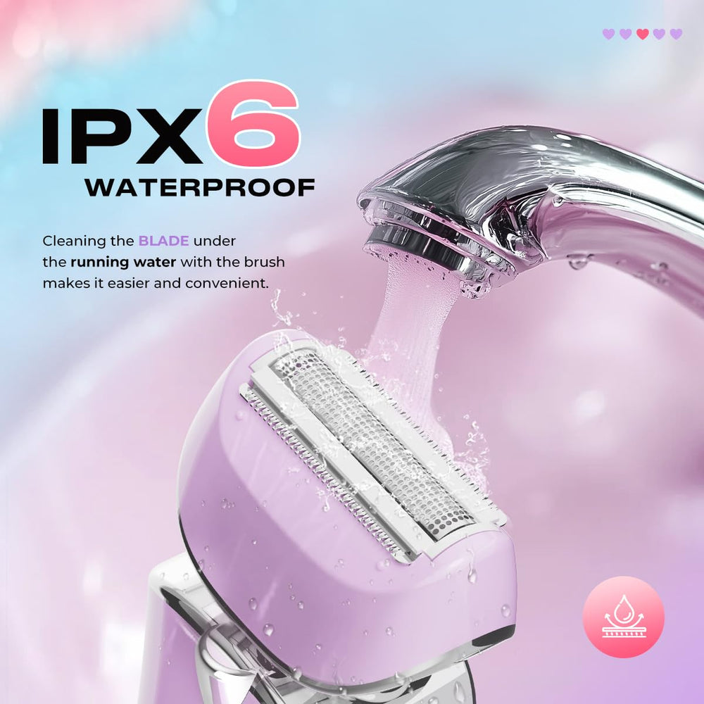 PRITECH waterproof wet and dry shaver for shower use.