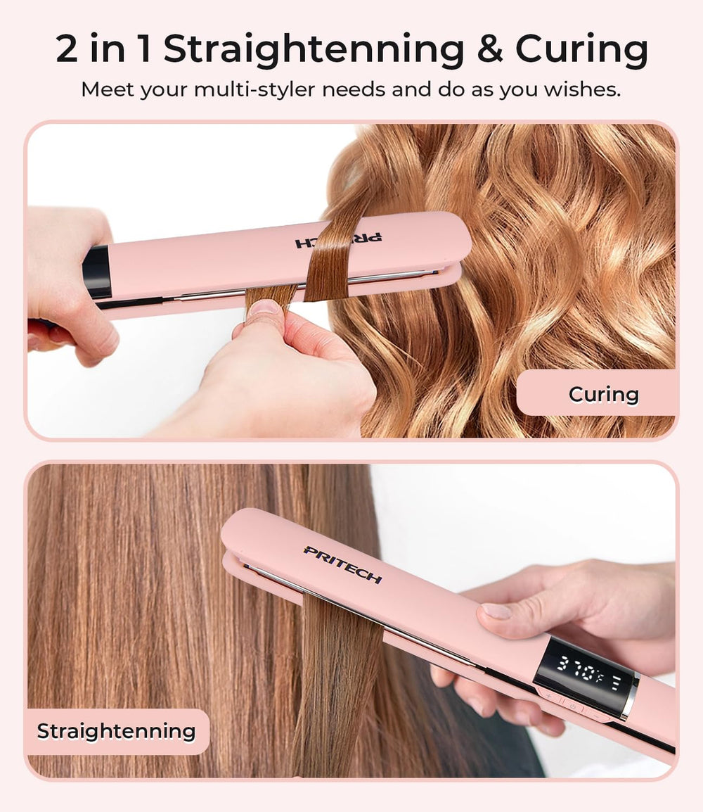 PRITECH flat iron lockable design keeps it compact for travel and storage