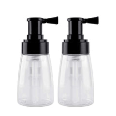 Pro Barber powder spray bottle front view shows dual 140 ml dispensers for easy refills.