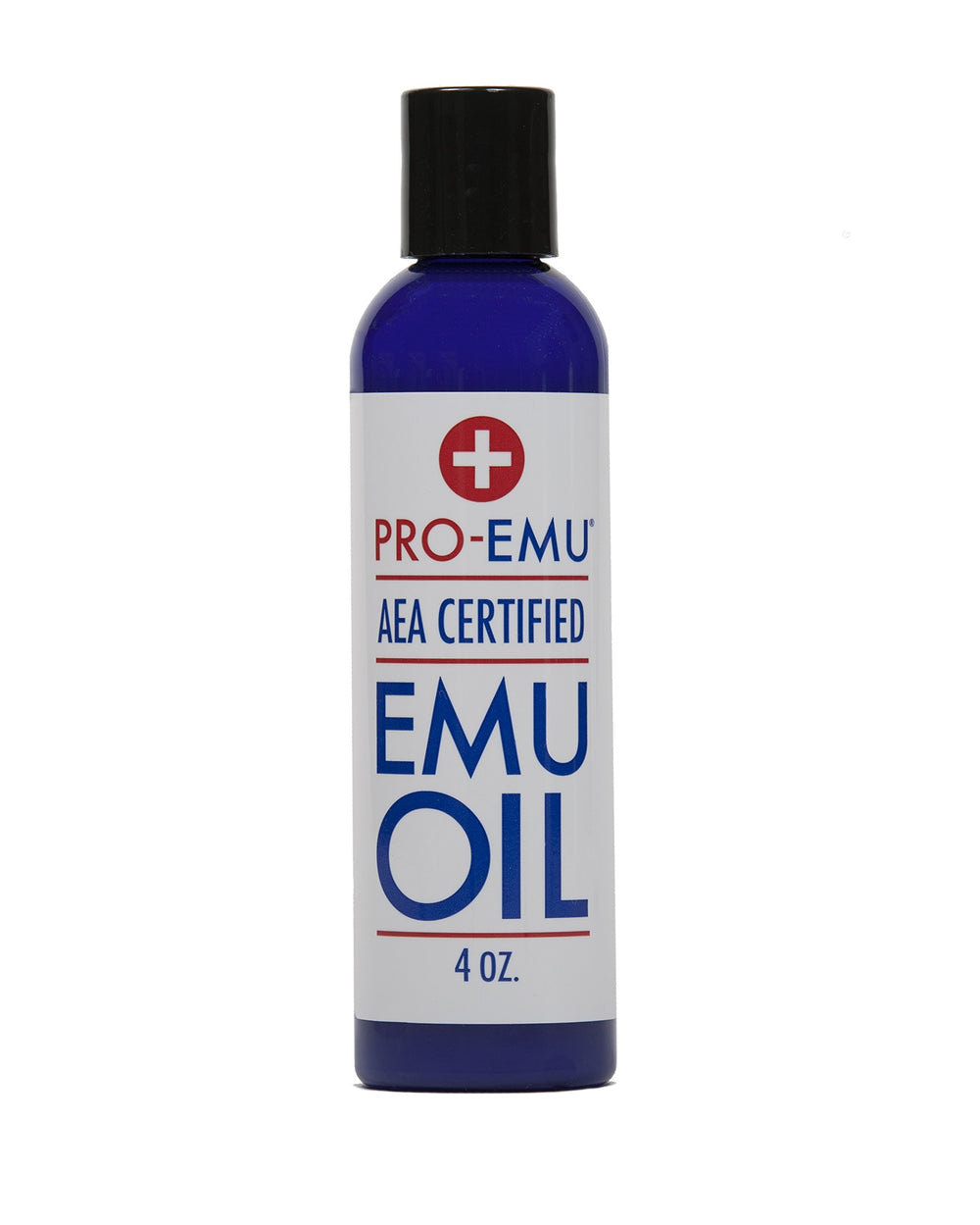 Pro Emu Oil 4 oz bottle for natural hydration of face, skin, and hair.