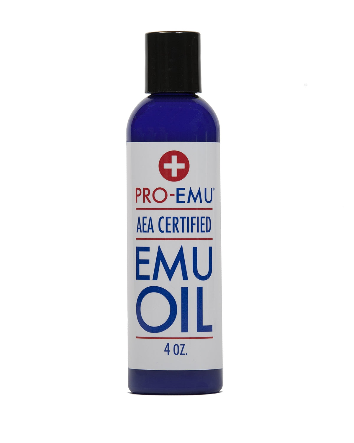 Pro Emu Oil 4 oz bottle for natural hydration of face, skin, and hair.