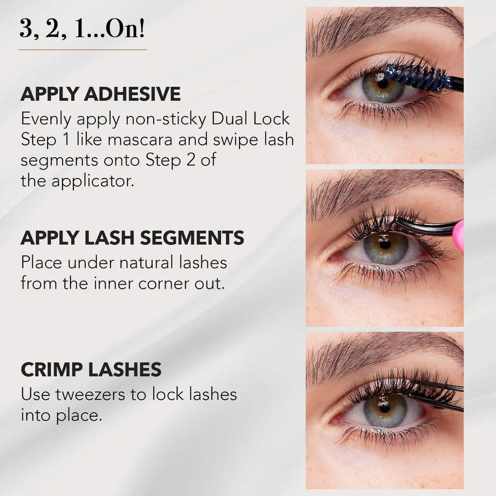 Pro Lash lightweight lash clusters provide comfortable daily wear with balanced density.