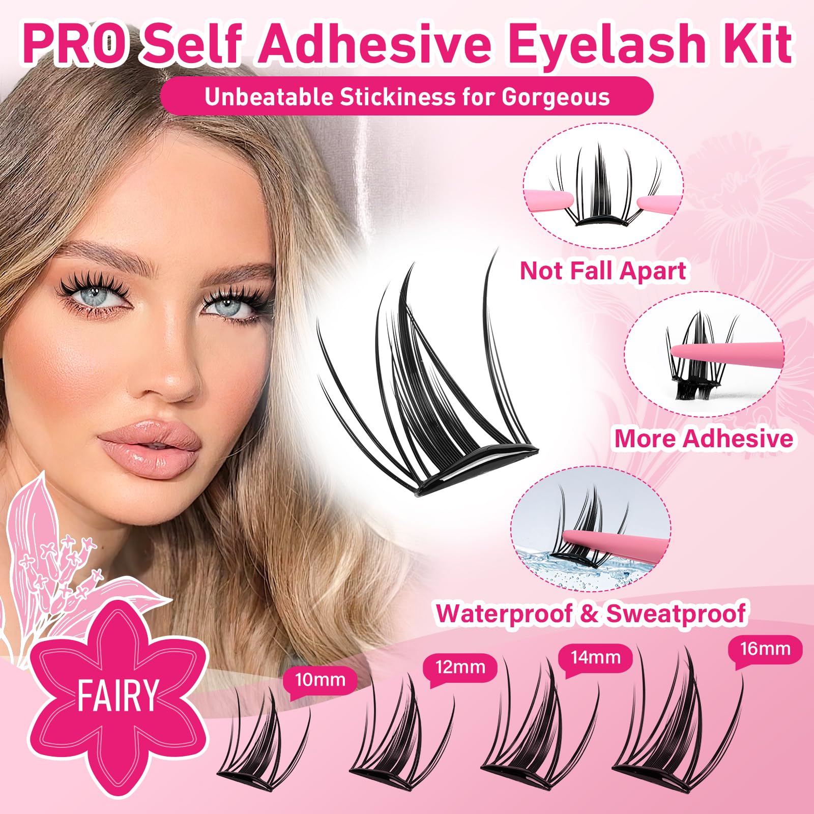PRO LASHBEAUTY 3-second application showcases quick upgrade to your look.