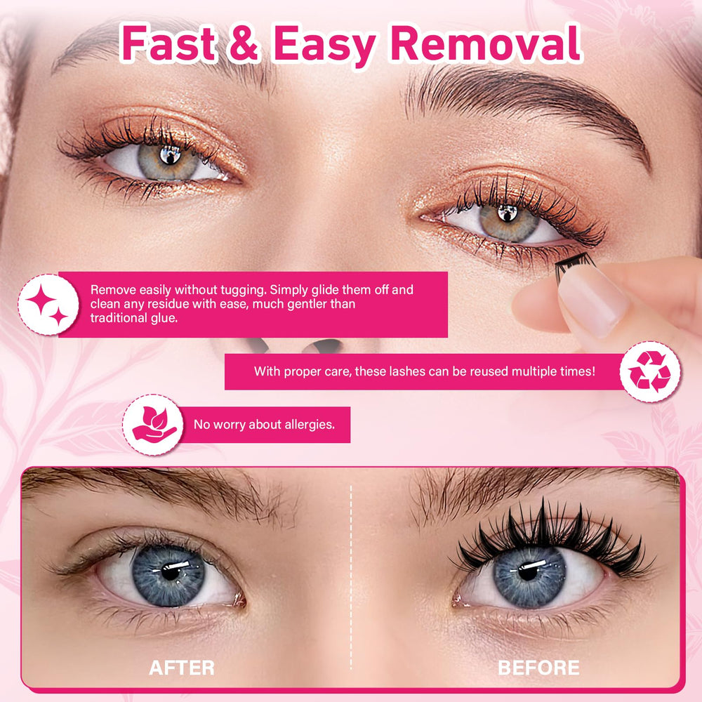 PRO LASHBEAUTY anti-stick tweezer aids precise placement.