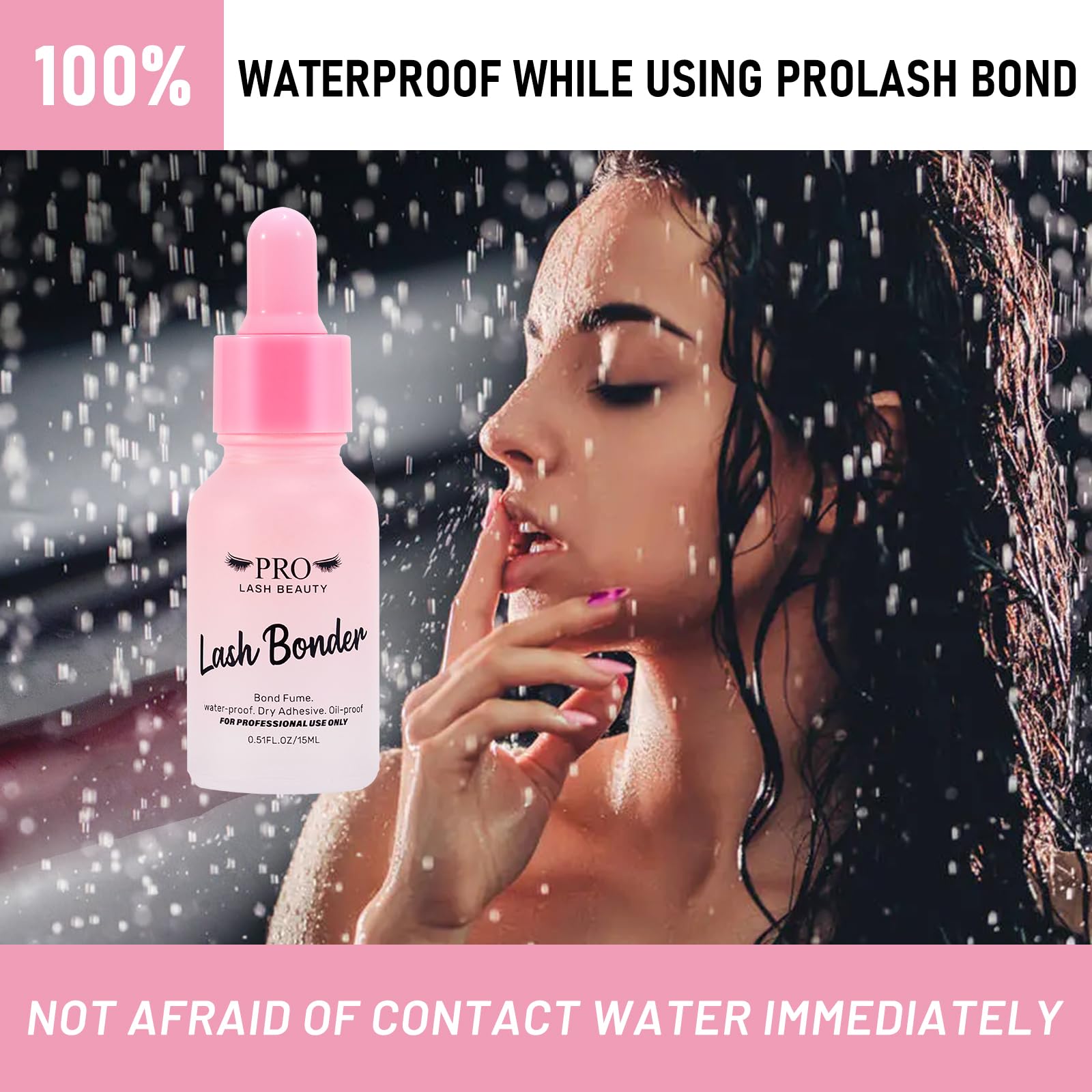 PRO LASHBEAUTY sealant provides waterproof lash retention