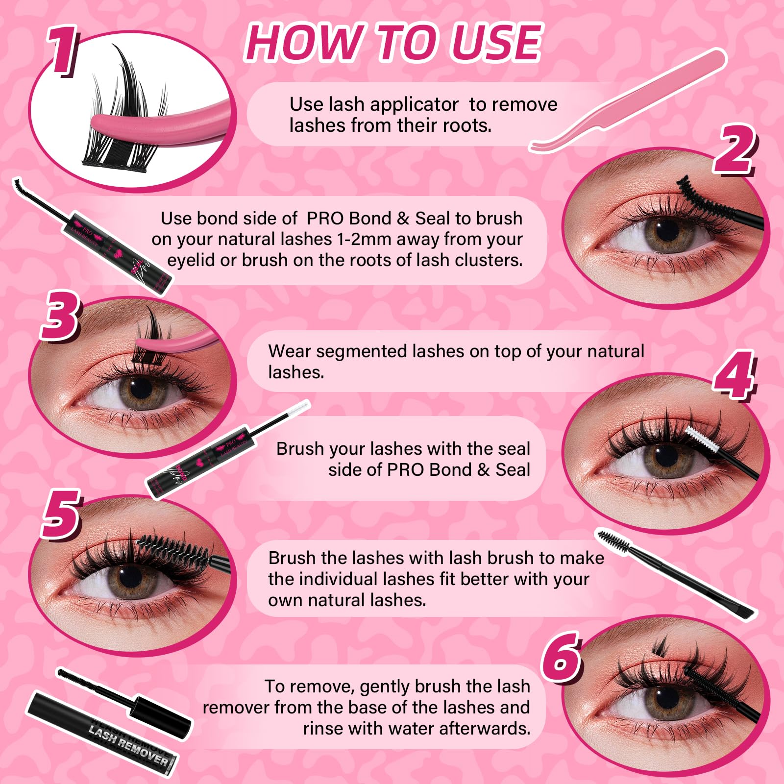 PRO LASHBEAUTY spike lashes wear test showing voluminous impact.