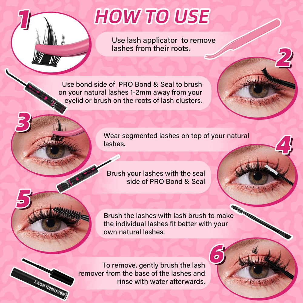 PRO LASHBEAUTY spike lashes wear test showing voluminous impact.