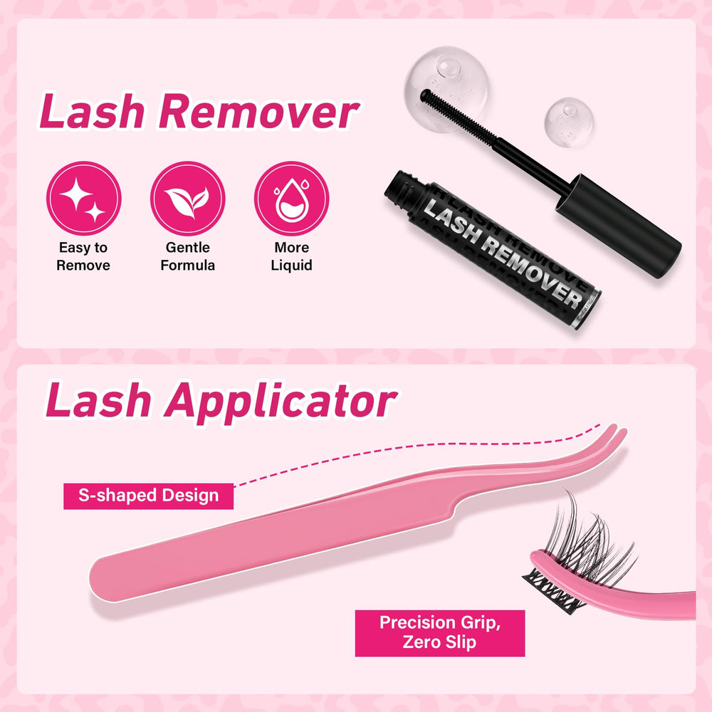 PRO LASHBEAUTY ultra-thin-band fairy-style lashes ready for dramatic looks.