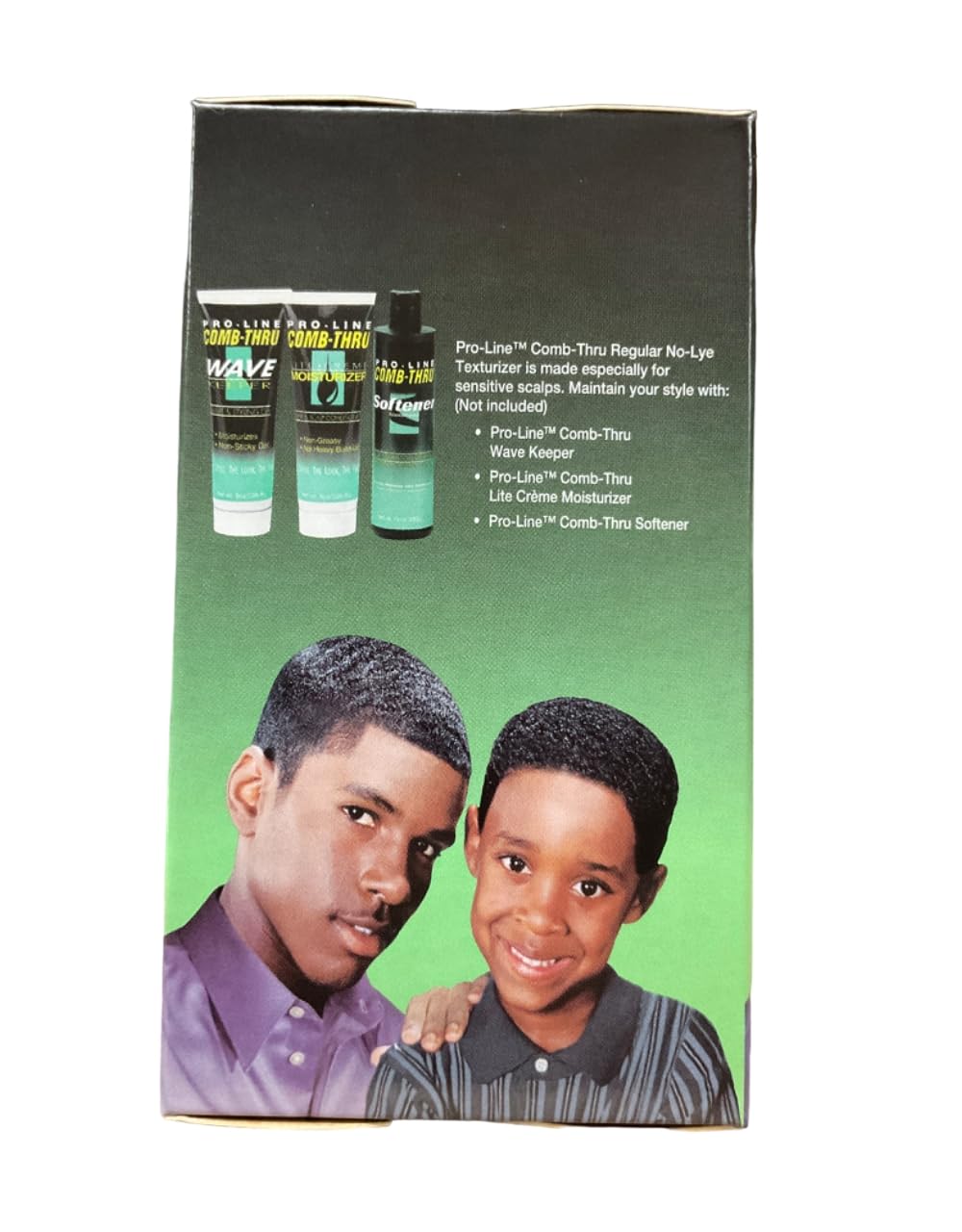 Pro-Line Comb-Thru Regular Texturizer packaging emphasizes premium styling without heaviness.