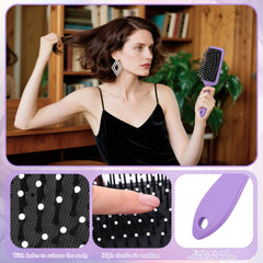 ProSuites curly comb in use for gentle detangling on curly hair.