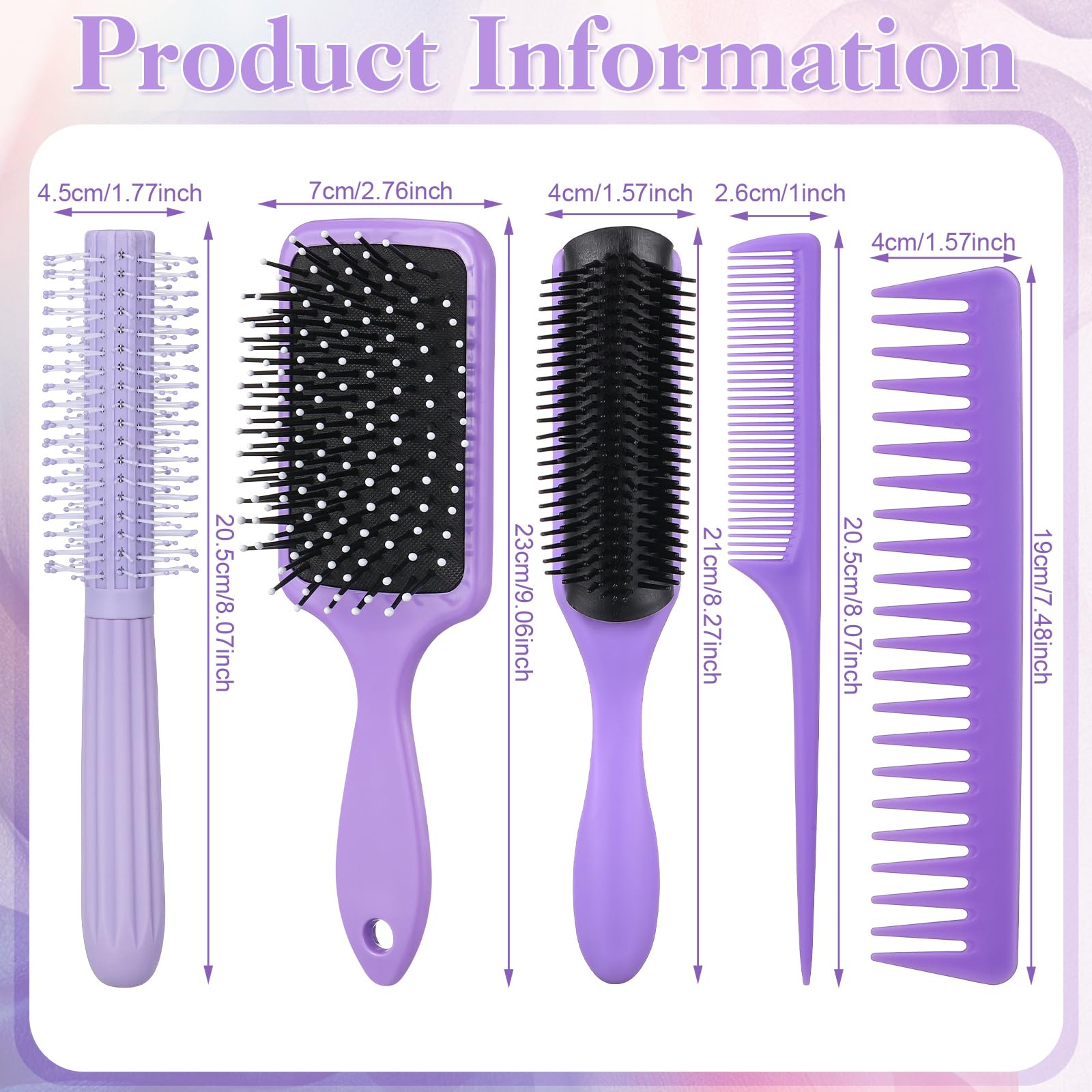 ProSuites detangling brush in use with scalp massage and easy detangling.