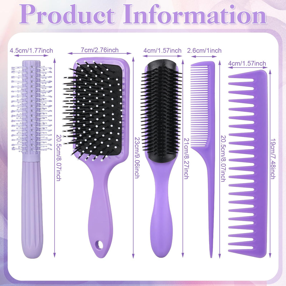 ProSuites detangling brush in use with scalp massage and easy detangling.