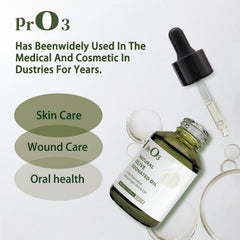 PrO3 dropper bottle close-up for precise skin application.