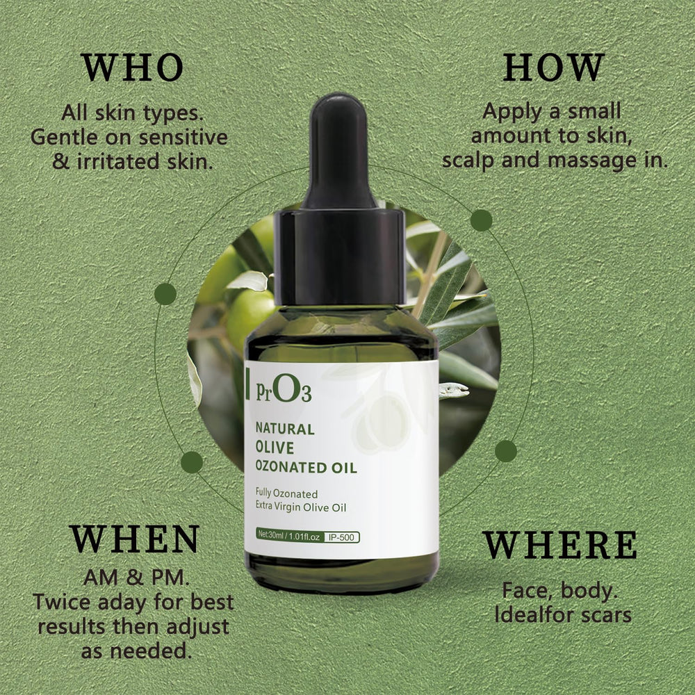 PrO3 packaging with glass dropper conveys premium skincare oil.