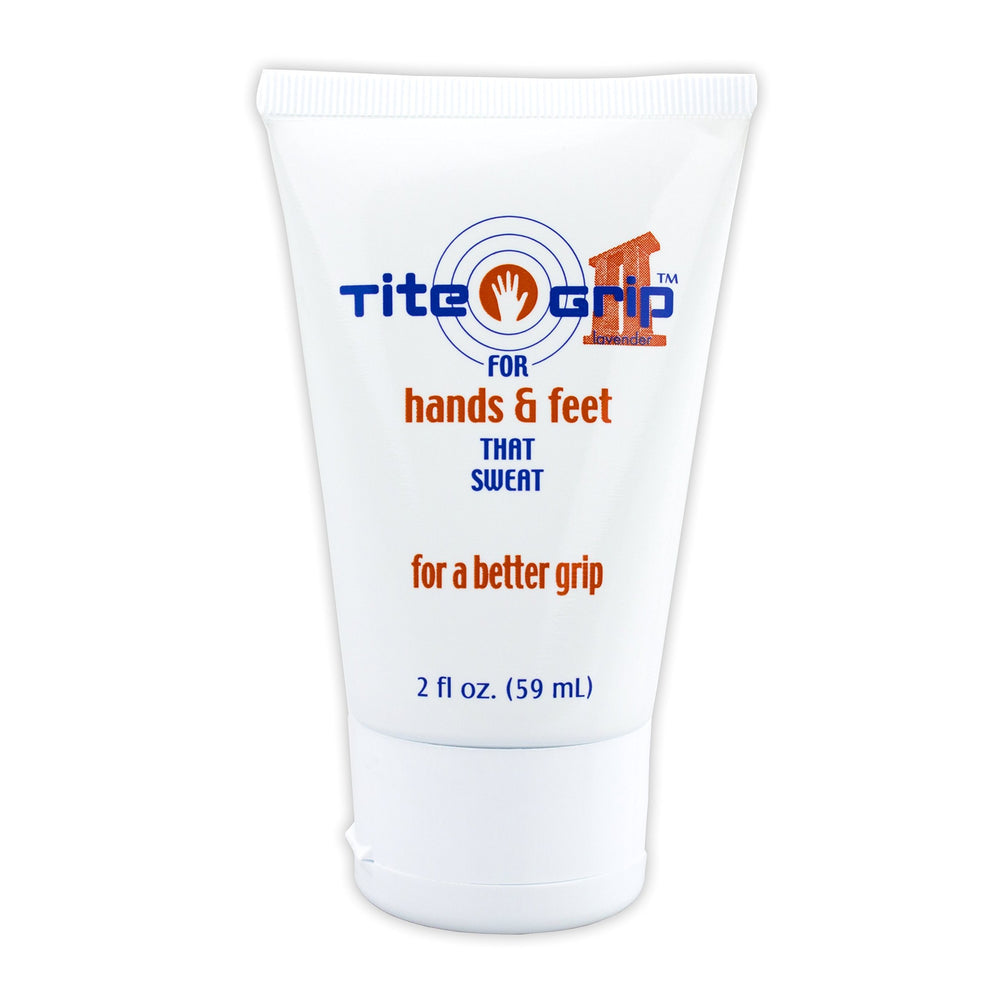 ProActive Tite Grip II hand lotion application showing clear, non-sticky grip enhancement.